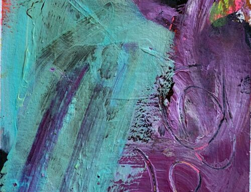 Violet and turquoise circles