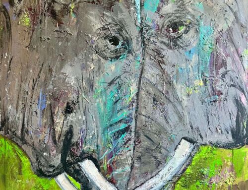 Elephants gathering together